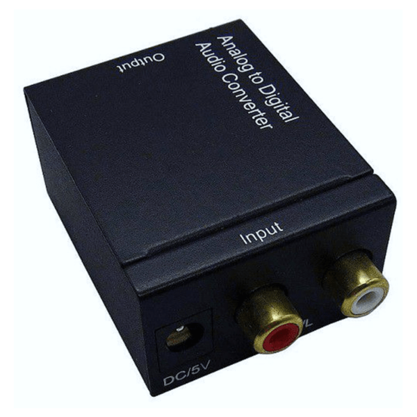 analog to digital audio converter rca coaxial toslink spdif optical 1