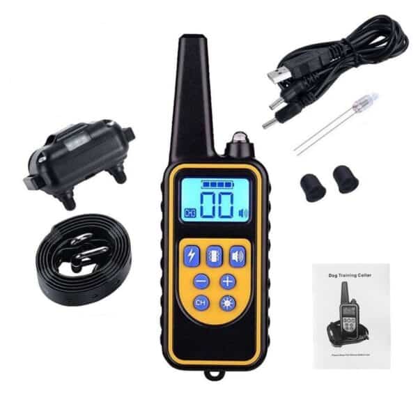 dog training collar lr remote 800m 1x dog rechargeable 880 1x rx contents 1