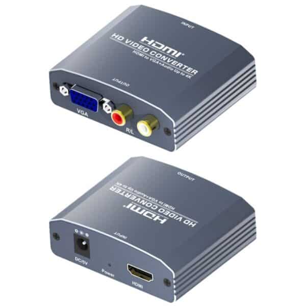 hdmi to vga converter with rca stereo audio outputs 1