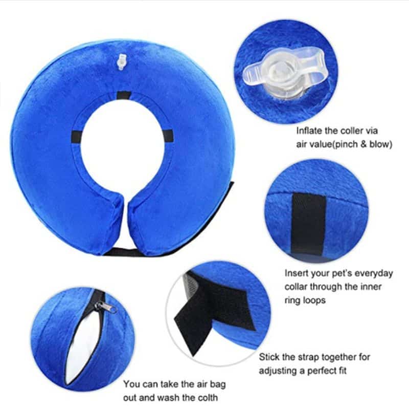 inflatable recovery dog cat cone collar sizes1 1