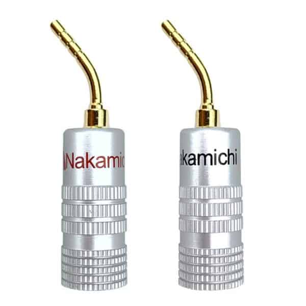 nakamichi speaker connector angle pin gold plated 1