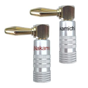 nakamichi speaker connector banana elbow gold plated 1