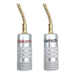 nakamichi speaker connector flex braid gold plated 1