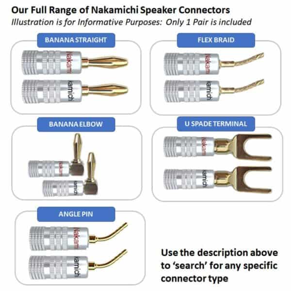 nakamichi speaker connector range gold plated 1