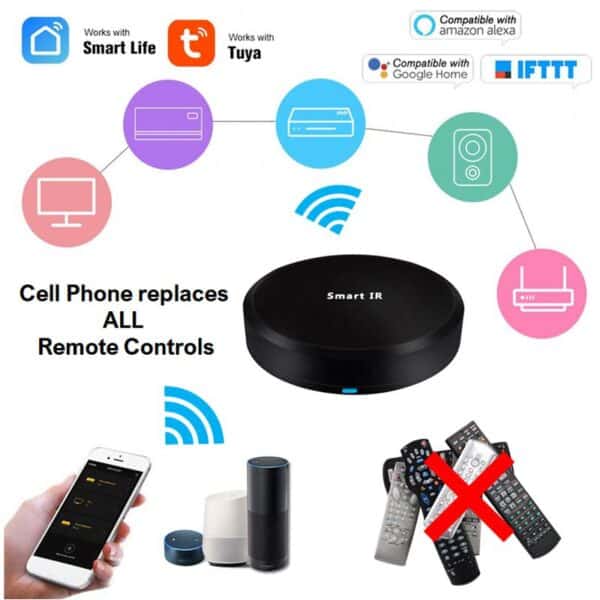 smart wifi ir remote control replaces all remote controls tuya