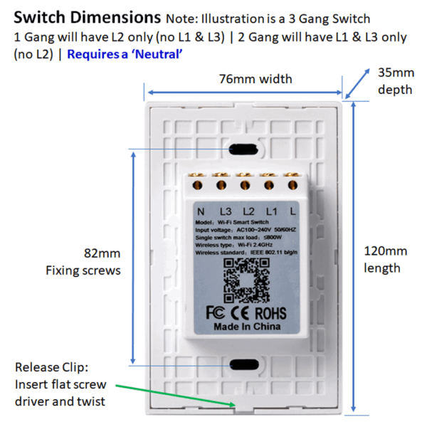 wifi smart light switch dimensions 1